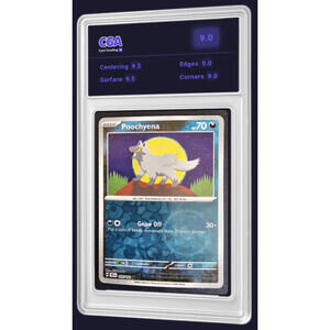 Temporal Forces Reverse Holo Poochyena 105/162 Pokémon TCG CGA 9.0 Digital Grade